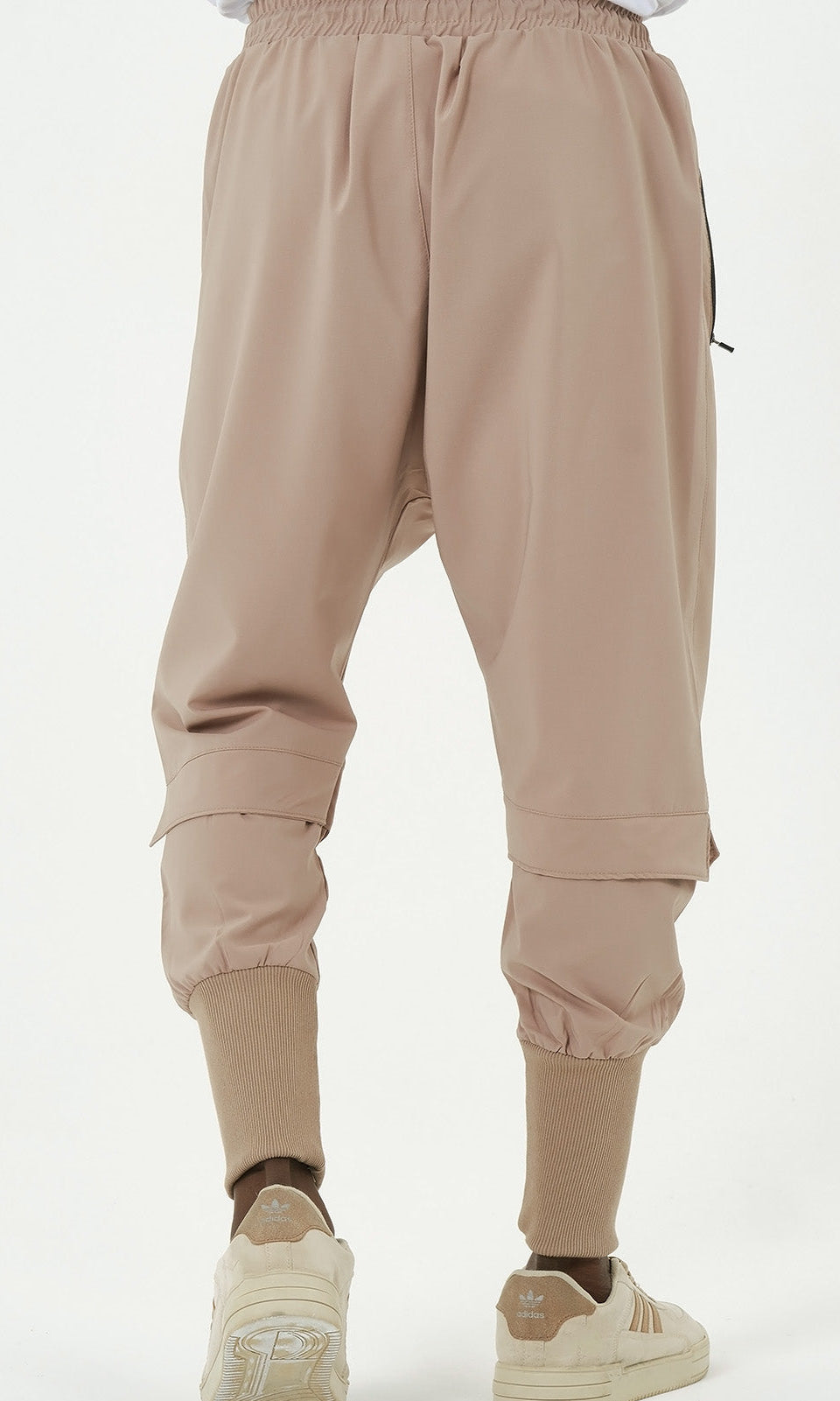  QL Pantalon Cross Over in Taupe - QABA'IL,