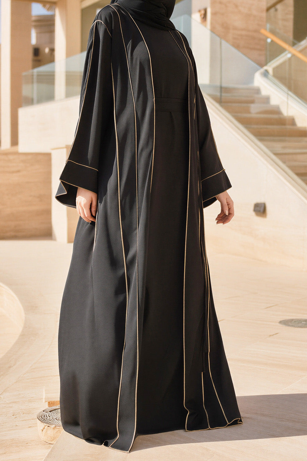 Ensemble kimono deux pièces SB Premium Nidah AS004 noir