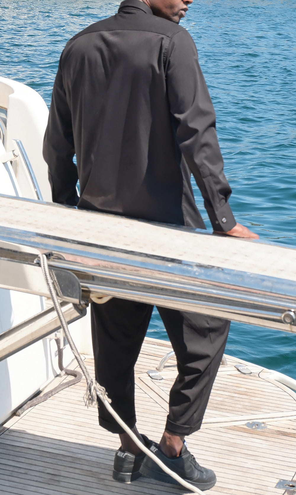 QTT1014 Design Shirt in Black