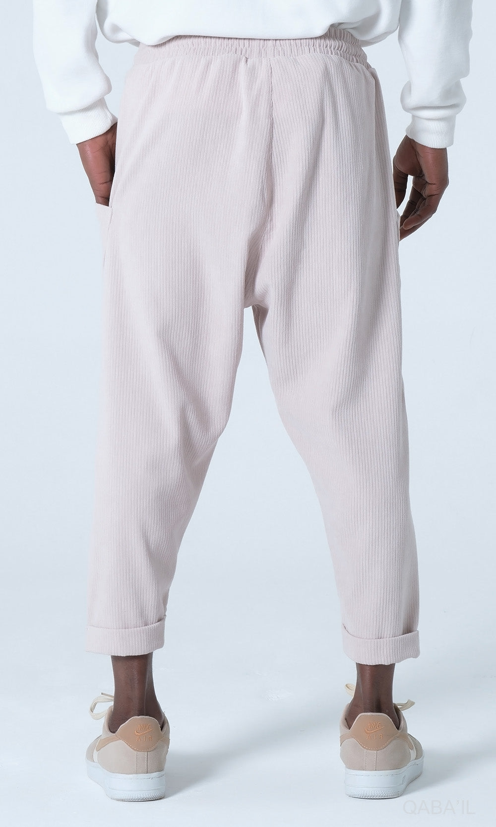 QL Sarouel Design Kadife en Beige