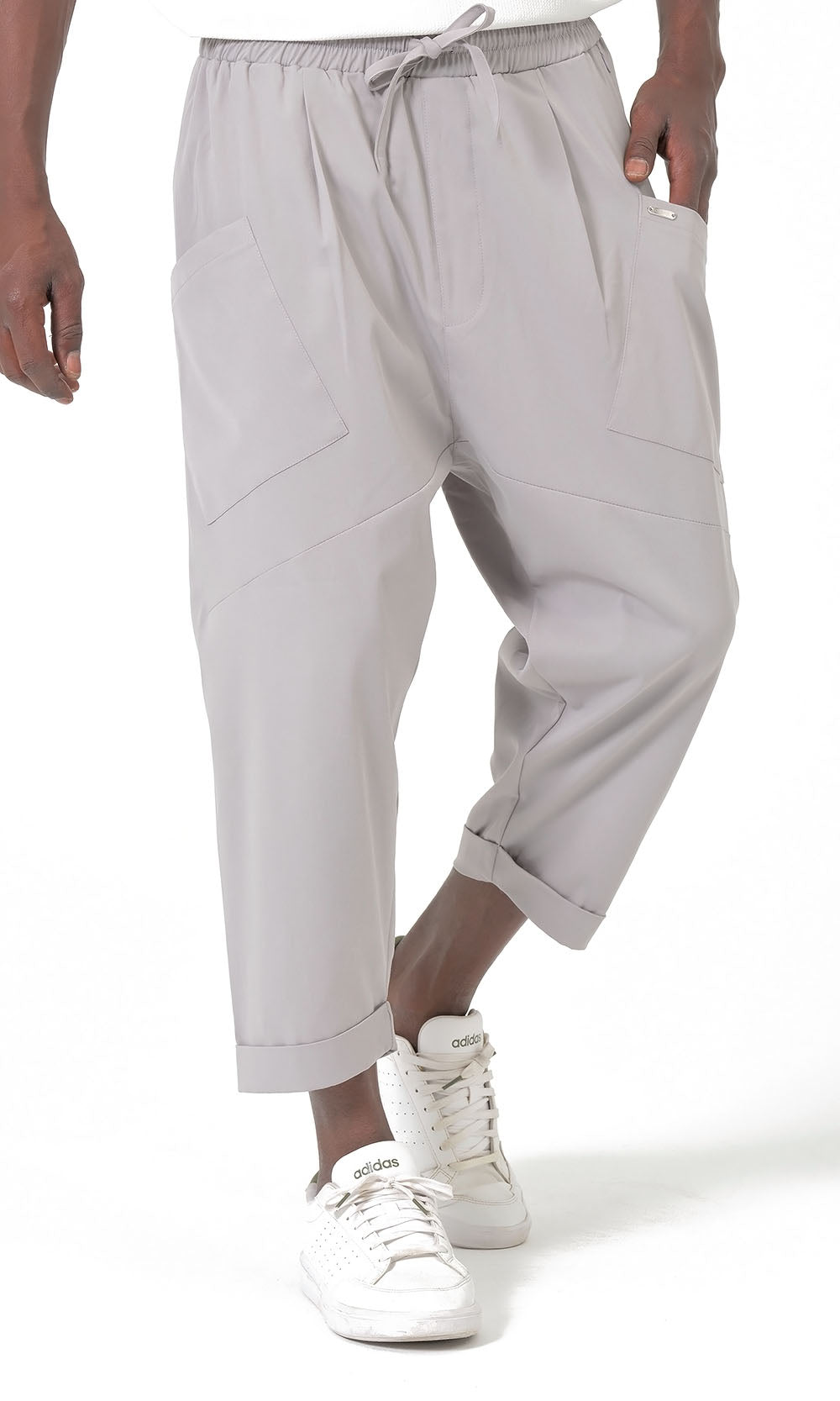 QTS1012 Design S26 Sarouel in Light Grey
