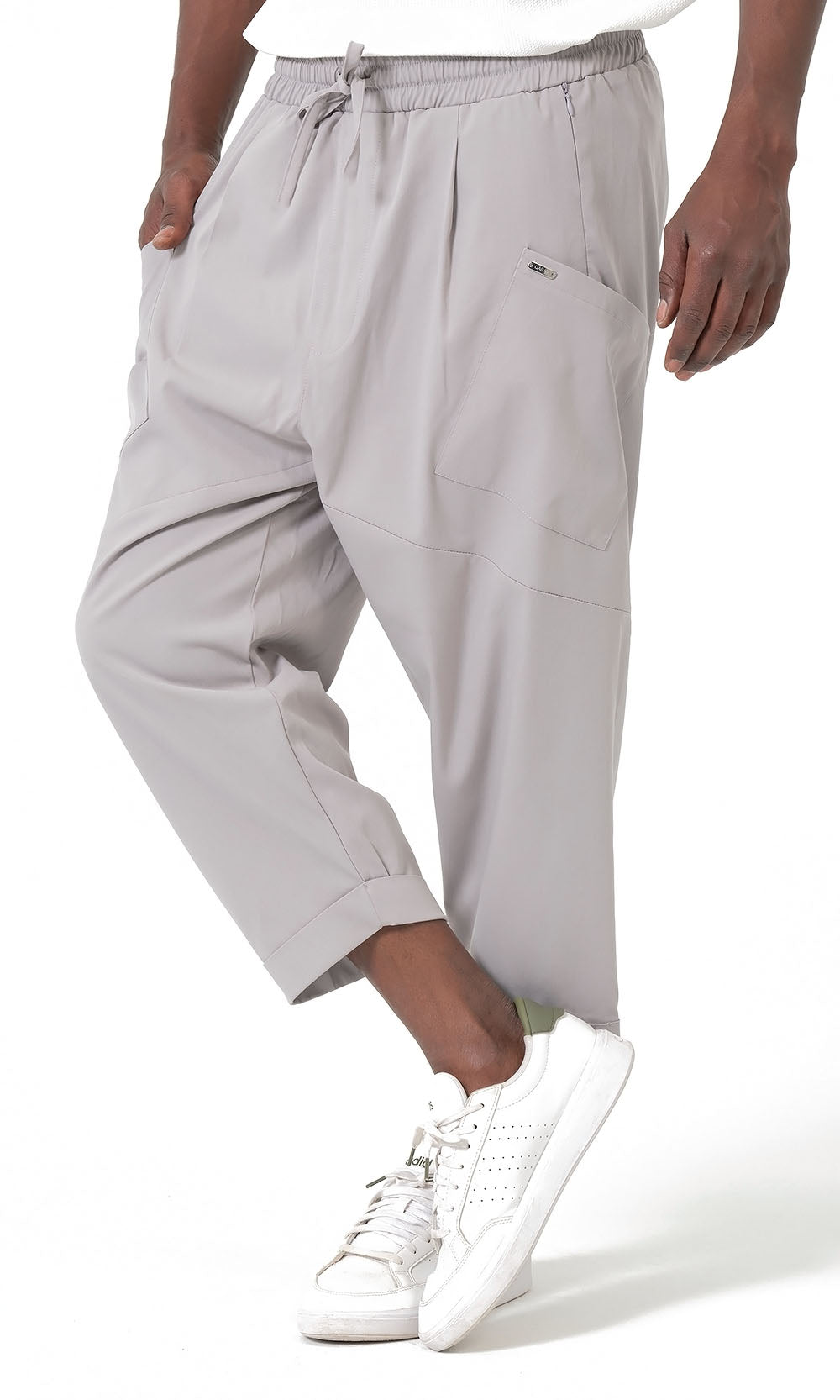 QTS1012 Design S26 Sarouel in Light Grey