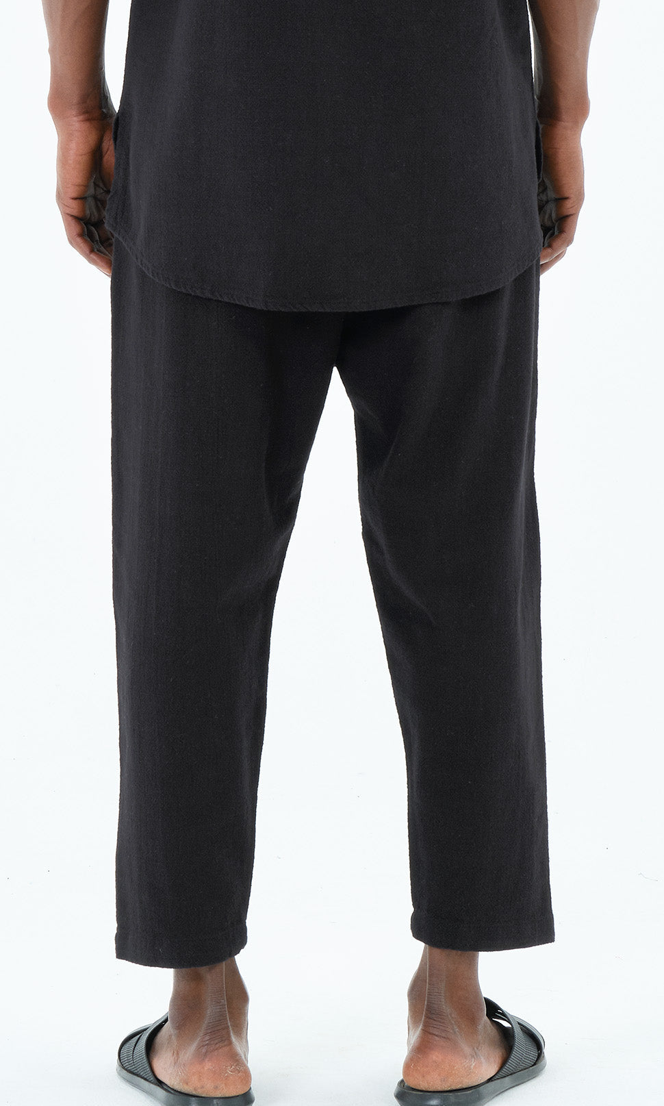  QL Classik Lin Coton in Black - QABA'IL,