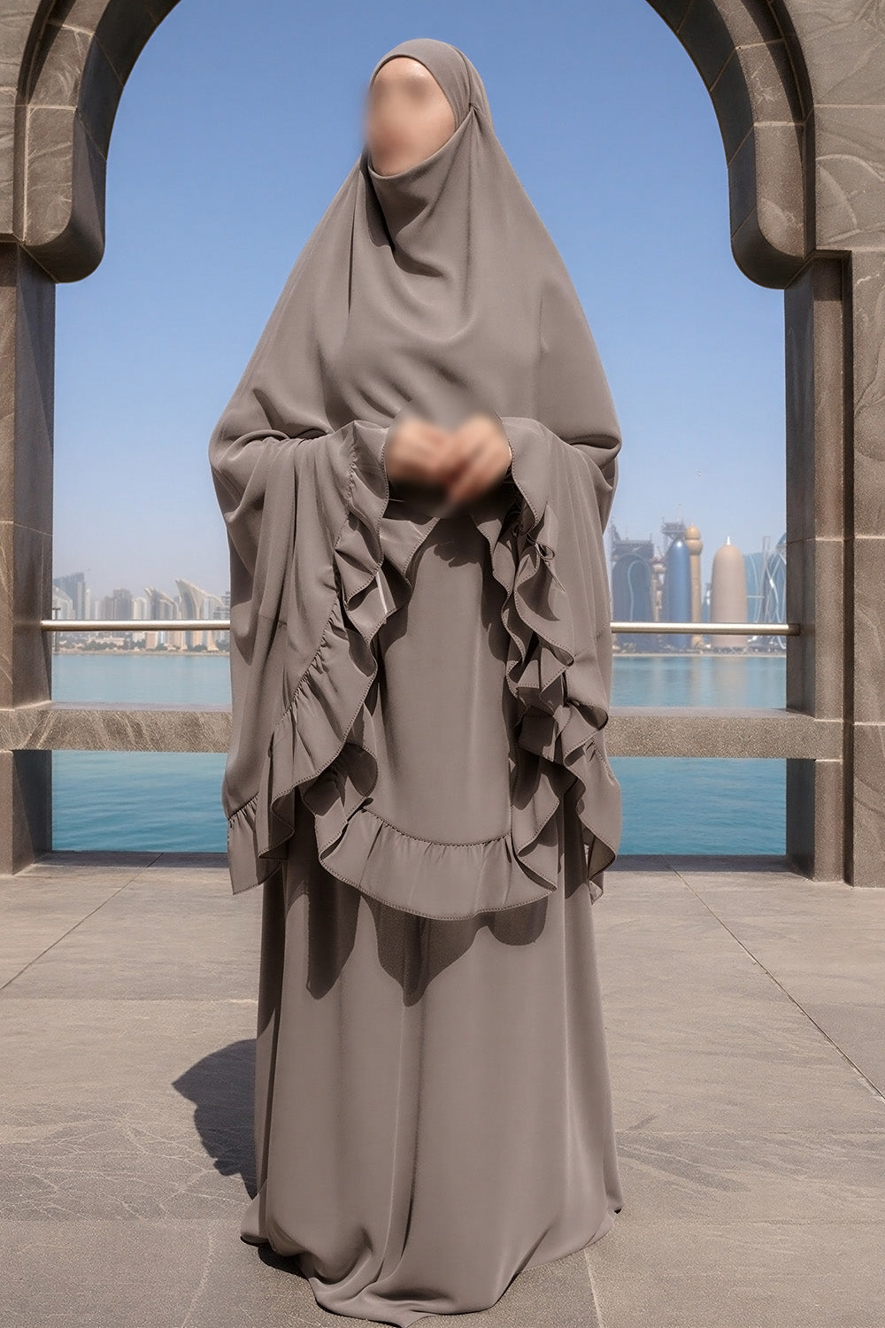 SB Prayer Set Jersey ES003 in Dark Taupe