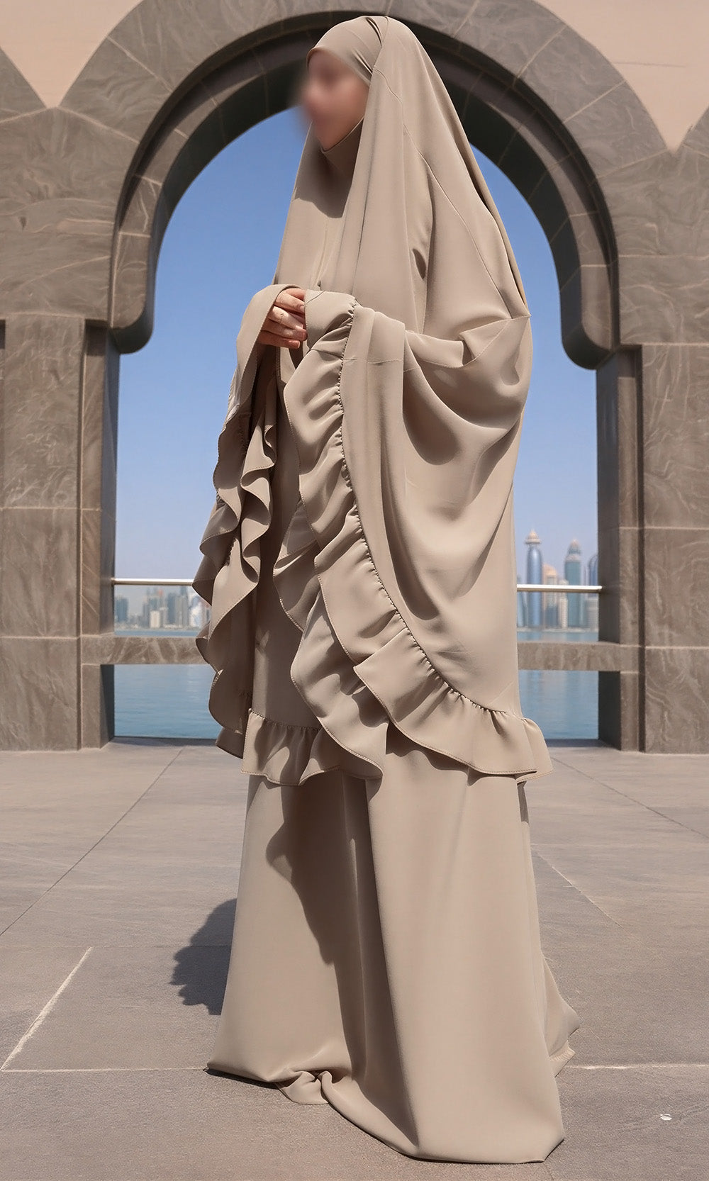 SB Prayer Set Jersey ES003 in Light Taupe