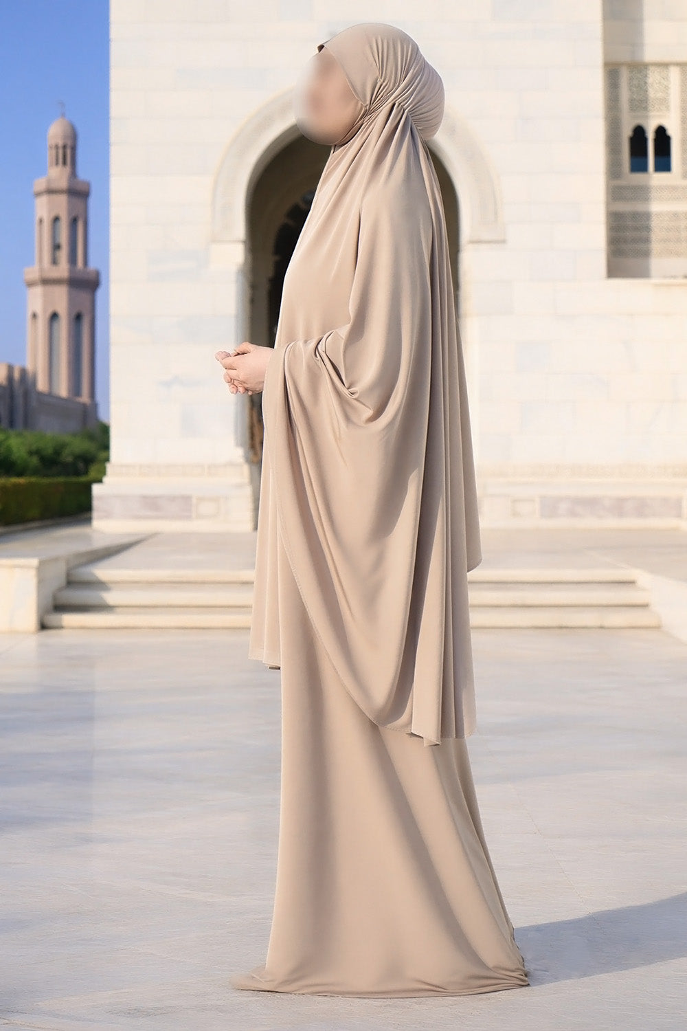 Ensemble de salade SB ES007 en jersey beige foncé